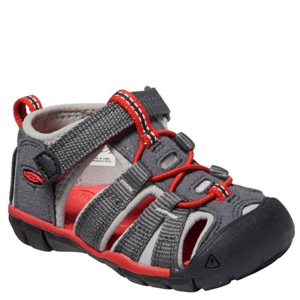 Sandal - barfota Keen - 1022937 - Unisex baby Seacamp 2 CNX Sandal Grå Röd 24