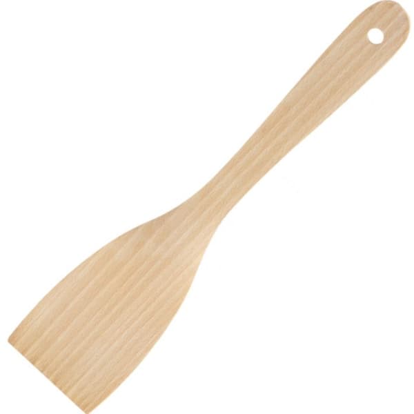 Böjd bokträsspatel 320 x 70 mm, 2-pack - Hendi 525159 Trä