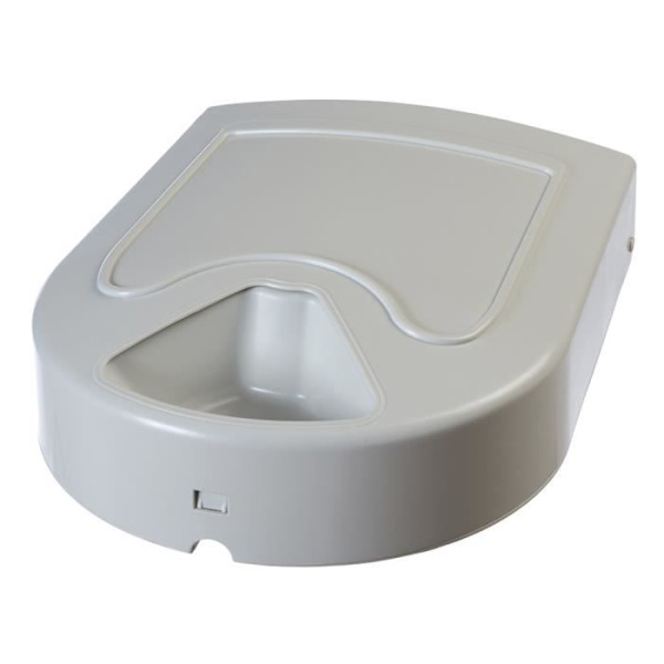 PetSafe - Eatwell Automatisk matautomat för hundar/katter, upp till 5 måltider - Programmerbar - Tvättbar bricka Taupe och vit
