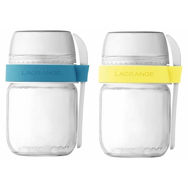 Lagrange Set med 2 glasburkar för yoghurtmaskin - 440401
