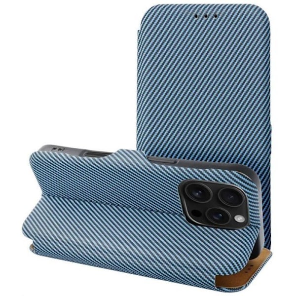 Nemo Ätui magnetisk sid FOLIO för iPhone 16 PRO MAX Blå