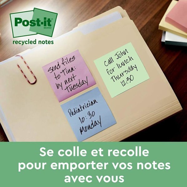 Pique-notes Post-it - 654SP-RSSCOL-20