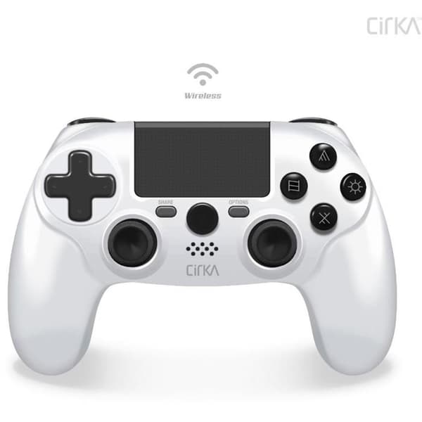 Spelkontroll - Cirka NuForce - Trådlös - Kompatibel med PS4/PC/Mac - Vit Vit