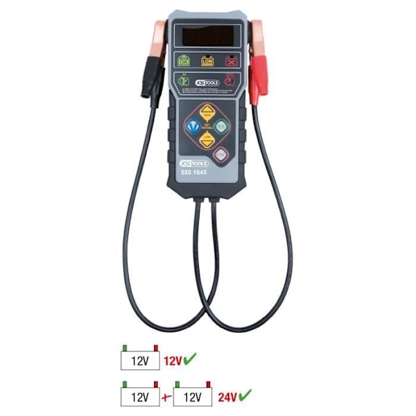 KS Tools 5501645 Digital batteri- och laddsystemtestare, 12 V - 4042146579695