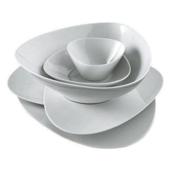 Alessi FM10/2 Colombina Collection djup tallrik i vitt porslin Set med 6 delar...