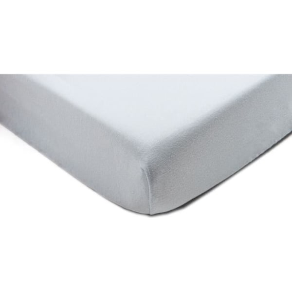 Babyskyddslakan + 2 i 1 vattentät bäddmadrass i bomull grå 60x120 cm - P'TIT LIT - Drap Magique - Softcell® - Blandat Grå