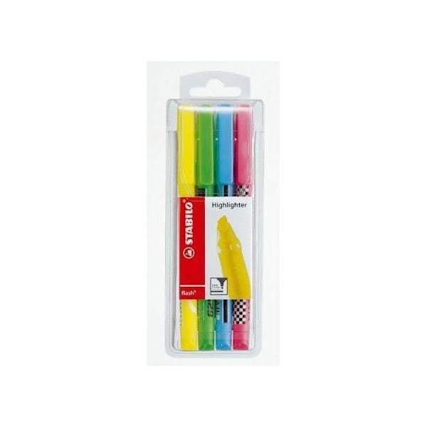 Stabilo Flash Pack med 4 Highlighters