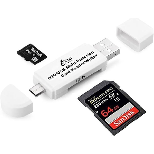 Key Memory Card Adapter - Western Digital WDDSDADP01 - Svart
