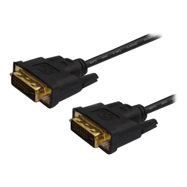 SAVIO CL-31 DVI-kabel DVI-D (M) till DVI-D (M) 1,8 m svart