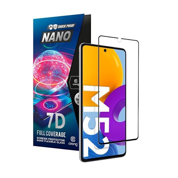 Crong 7D Nano Flexibelt glas - 9H fulltäckande hybridskärmskydd Samsung Galaxy M52 5G