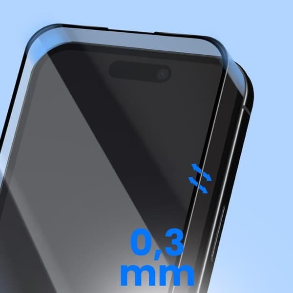 Härdat glas för iPhone 16 Hårdhet 9H Finge avtryck Forcell Transparent