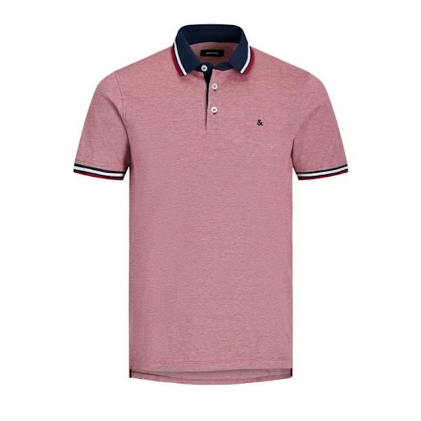 Polo - Jack & Jones - Rio Red - Korta ärmar - Piquét tyg - Regular fit rio röd M