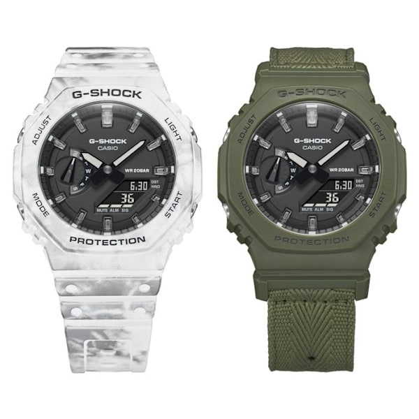 Herrklocka CASIO GAE-2100GC-7AER Kvarts analog digital plastrem Flerfärgad Flerfärgad