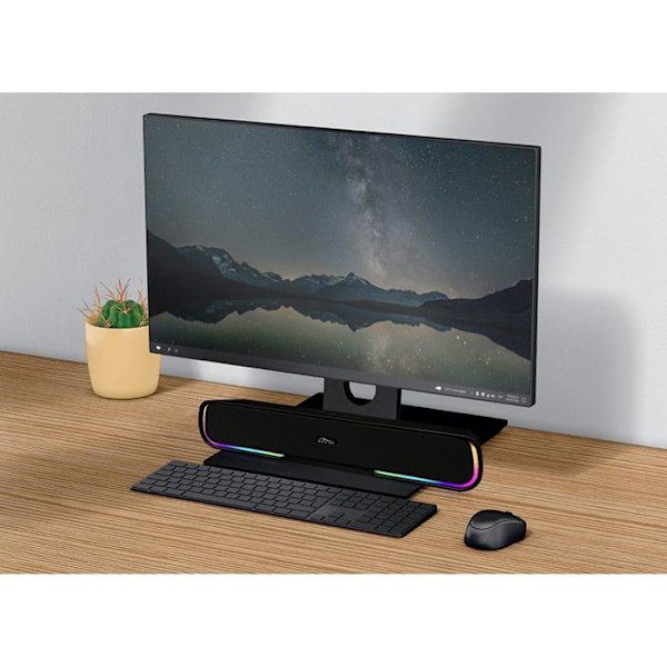 Bluetooth ljudstång - Media-Tech - MT3180 - RGB - RMS 10W - Batteritid 10 timmar svart