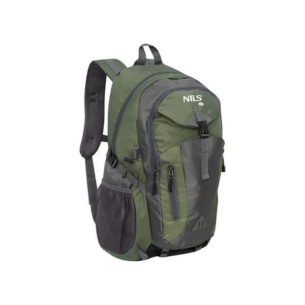 Ryggsäck för vandring - NILS CAMP - Treeline 40L - Mörkgrön - Polyester - Sprutsäker Mörkgrön