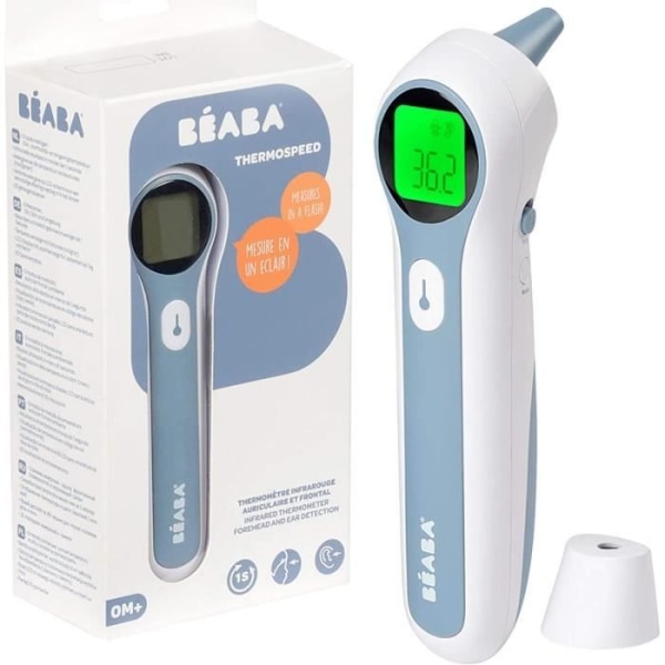 Beaba THERMOSPEED 920349 Termometer - Öron & panna vitt och blått