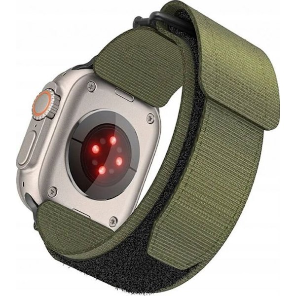Forcell F-DESIGN FA05 nylonrem till APPLE Watch 42 / 44 / 45 / 49 mm svart