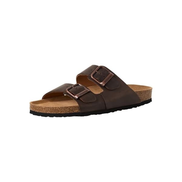 Mules Platta Läder Tamaris - Brun Pull Up Marron Pull Up 42