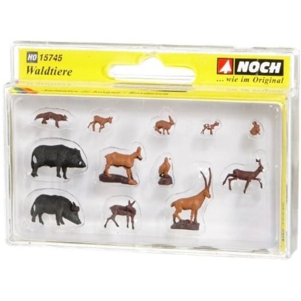 H0 Skogsdjursfigurer - NOCH - Blandat - Inomhus - Från 3 år - Figurer Multifärg