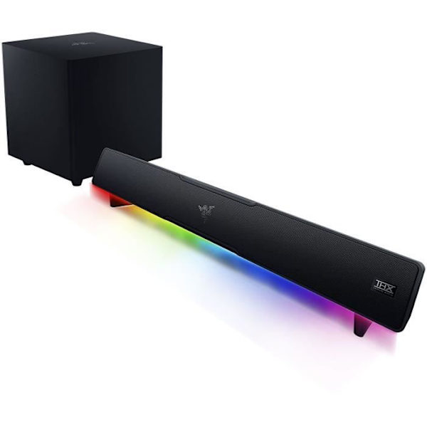 RAZER LEVIATHAN V2 aktiv soundbar - Bluetooth 5.2 - Dolby Virtual Surround - Svart Svart