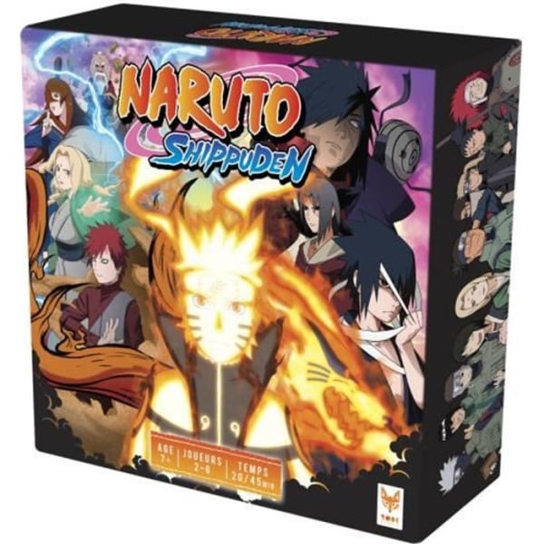 Naruto Shippuden brädspel - TOPI-SPEL - 30 min - 2 spelare eller fler - Röd