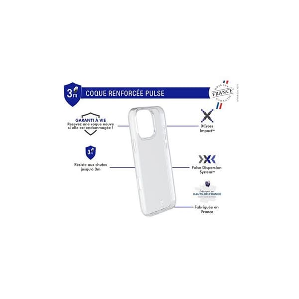Forcecase förstärkt skal till iPhone 16 Pro Max Transparent Transparent