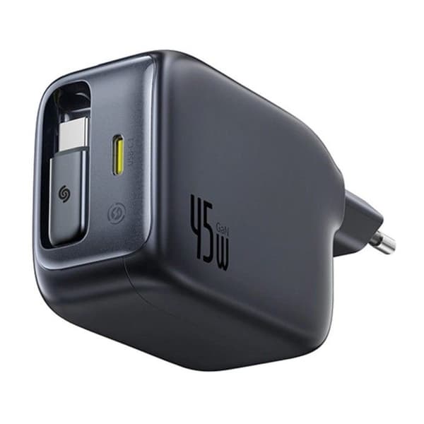 Baseus EnerCore CJ11 45W 1x USB-C-laddare + utdragbar USB-C-kabel