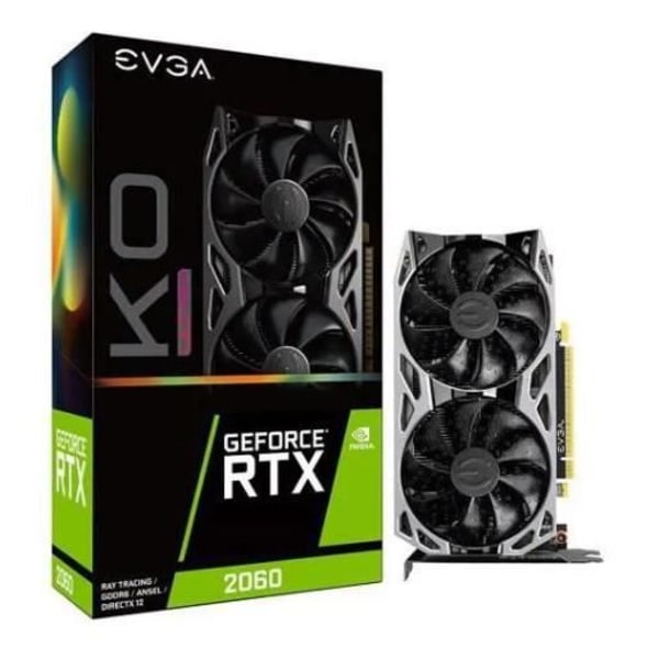 Grafikkort - EVGA - GeForce RTX 2060 KO ULTRA - 6 GB GDDR6 - Ray tracing - Förbättrad kylning
