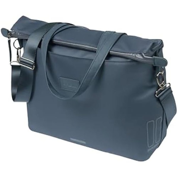 Cykeltaske - BASIL - Manhattan - 12 l - Vattentät - Återvunnen polyester (IPX3) marinblå