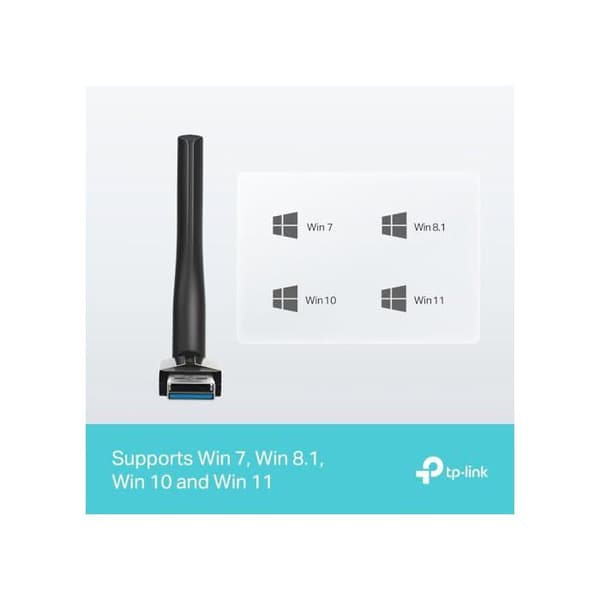 USB Bluetooth-adapter - TP-Link - UB500 Plus - Bluetooth 5.3 - Justerbar extern antenn - Plug and Play