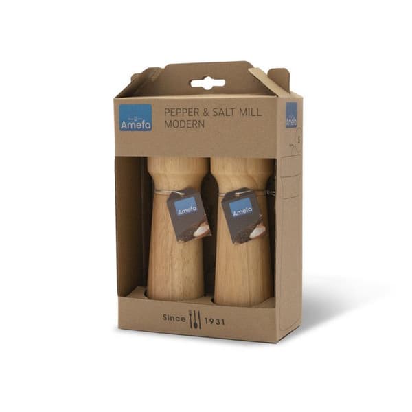 Amefa Salt- och pepparkvarn 15 cm 2 st Trä