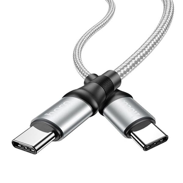 Kabel Datum Typ-C till Typ-C PD 100W, 5A, 1m - Hoco Exquisito (X50) - Svart