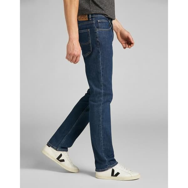 Lee Brooklyn Straight Jeans - denimblå blå jeans 38