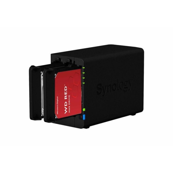 Synology - DS224+/6G/2Y/4T-WDRED+/ASSEMBLE - DS224+ 6GB NAS 4TB (2X 2TB) WD Red+, sätter ihop och testar med OS DSM installerat