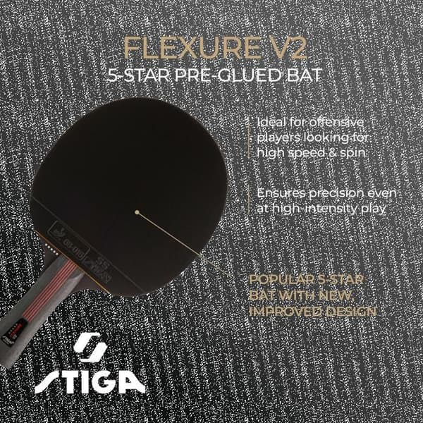 STIGA Bordtennisracket Flexure v2, 5 stjärnor
