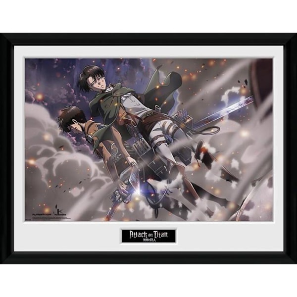 Inramat fotografi Attack On Titan Smoke Blast 30 x 40 cm