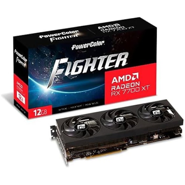 Grafikkort - Powercolor - RX 7700XT - 12 GB GDDR6 - PCI Express 4.0 - VR redo