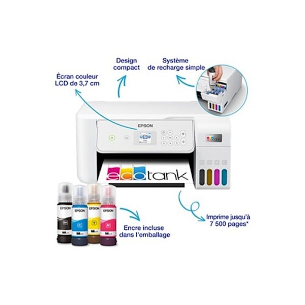 Epson Ecotank ET 2876 multifunktionsskrivare