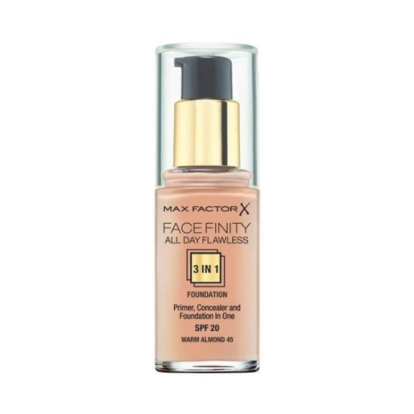 Max Factor Facefinity Found 3In1 Foundation 45 Warm Mandel