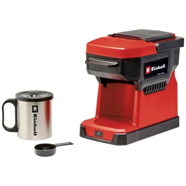 Einhell TE-CF 18 Li-Solo Power X-Change Kaffebryggare röd Antal koppar=1 med filterkaffefunktion