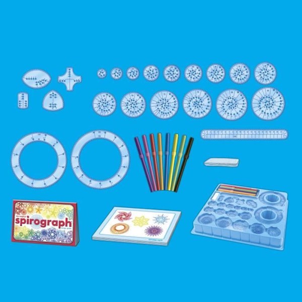 Spirograph - Klassisk box set 30 delar - Silverlit - Konst och matematik - Från 8 år Flerfärgad