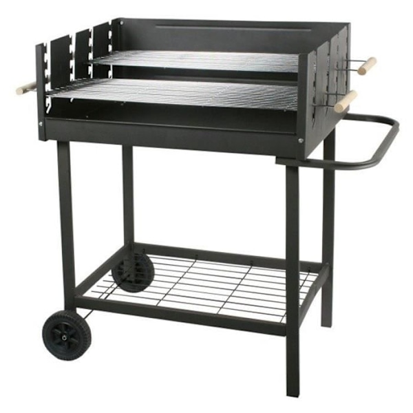 Grill med rektangulära hjul MasterGrill & Party MG648 Svart