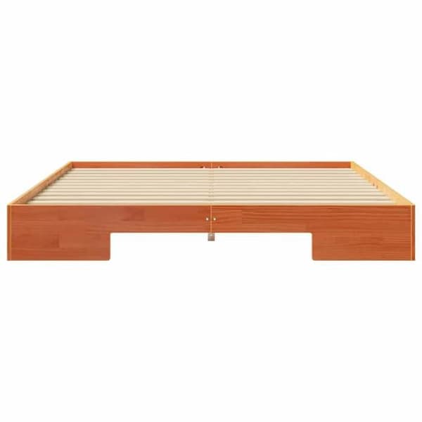 vidaXL Sängram Brun 200 x 200 cm 873018