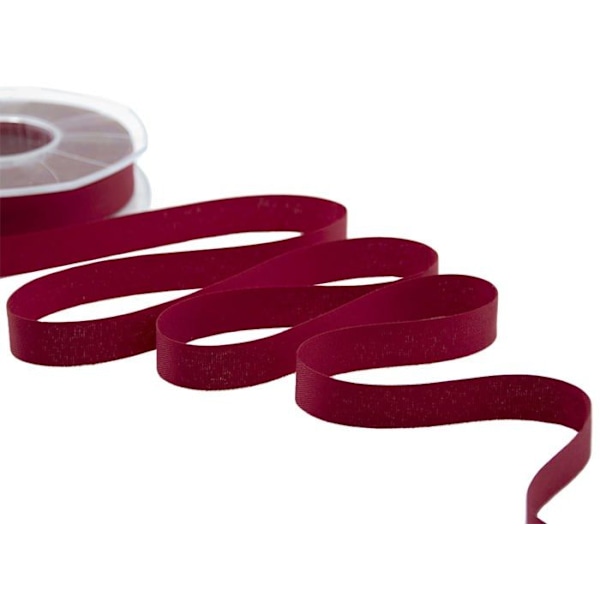 Furlanis - A600/152546 - Polyesterväv, Dekorativt Band för Förpackning, Favoriter, Italiensk Tyg - Amarant, 15 mm x 25 m