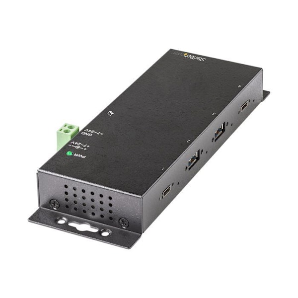 USB C-hubb 4 portar - StarTech.com - Industriell metall - 10Gbps - 2x USB-C & 2x USB-A - ESD-skydd