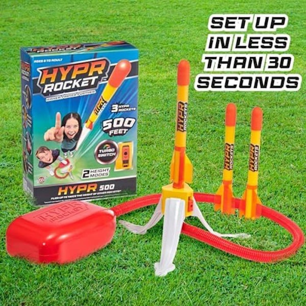BANDAI Hypr Rocket Jump 500 Rocket Launcher - Wow Stuff 3 - WS01400 Multicolor - Flyg högre, snabbare, längre. Flerfärgad