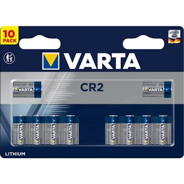 Fotobatteri CR 2 litium Varta Electronics CR2 880 mAh 3 V 10 st.