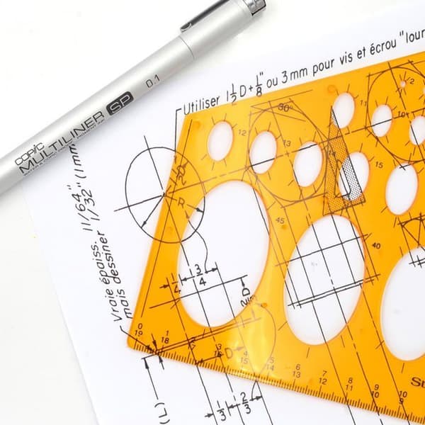 Vinkel - STUDYGRAPH - GI43266 - Plast - Orange - Mätverktyg Apelsin