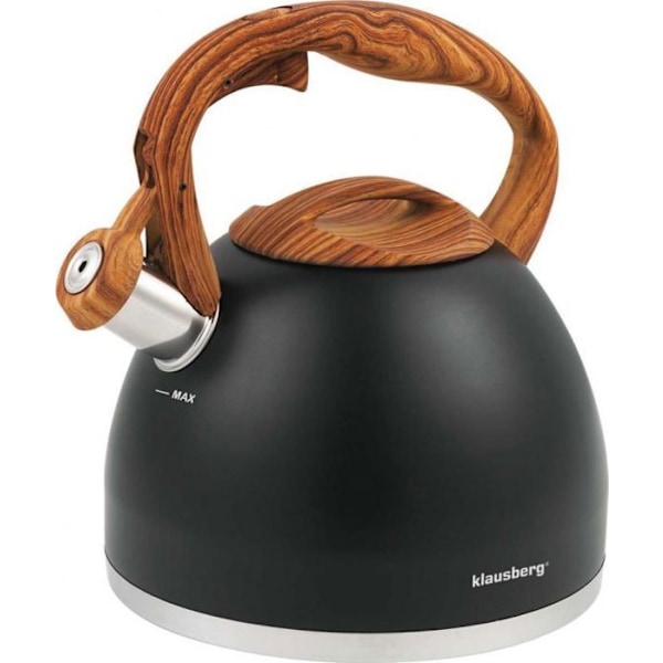 Traditionell vattenkokare - vattenkokare med visselpipa Klausberg - KB-7455 - VATTENKOKARE I STÅL 3,0 L