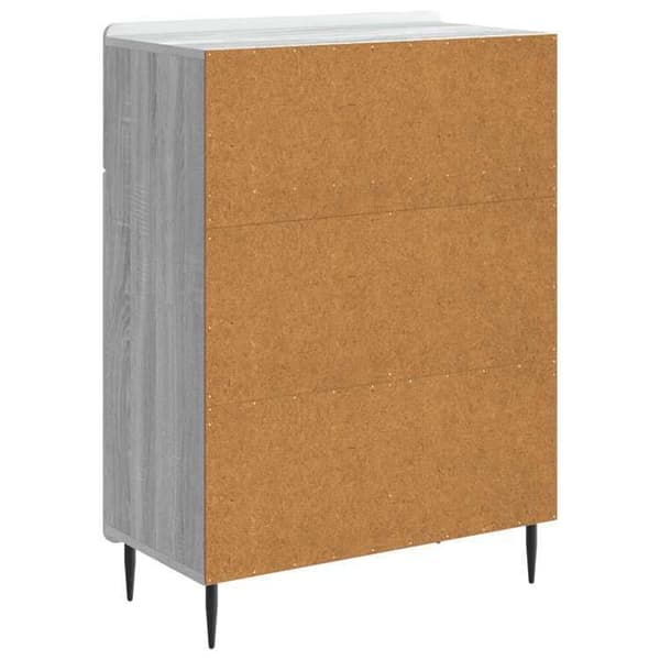 vidaXL Buffé Sonoma grå 66 x 34,5 x 92 cm Ingenjörsträ 894411